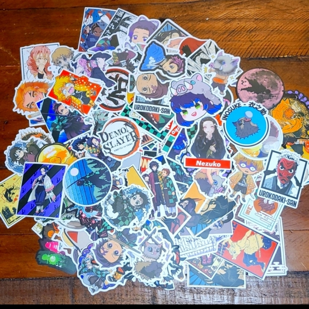 💍 (10) Stickers DEMON SLAYER anime